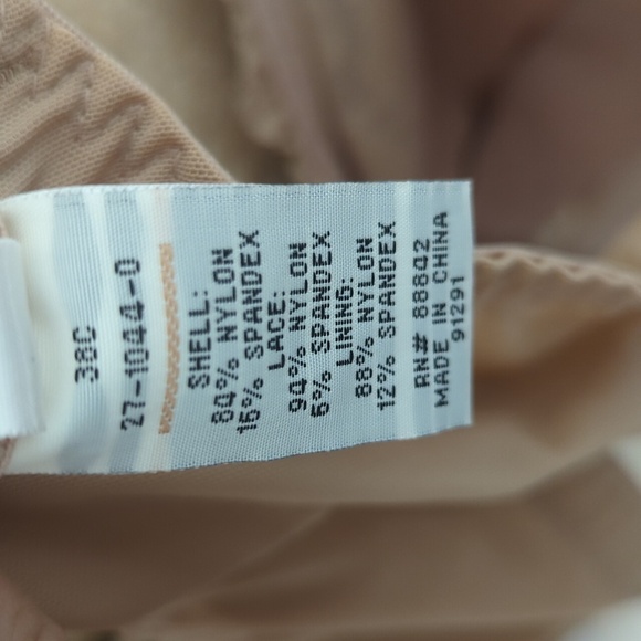 38C Comfort Choice Comfortchoice Front-Close Nude Lace Bra - Picture 9 of 10